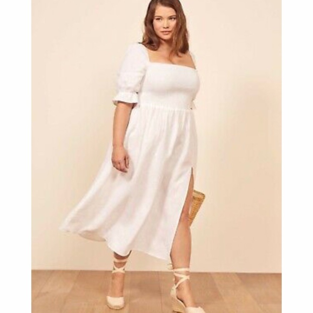 White Reformation Dress 2x